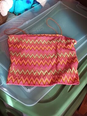 Strappy Neon Chevron tank